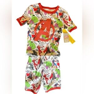 New Avengers pj set size 10 boy Iron Man Hulk Captain America Thor Black Panther